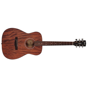 Cort AF510M OP Akustik Gitar (Başlangıç/Orta Seviye) | Tamamı Maun (Mahogany) Gövde, Konser Tipi Küçük Kasa ve Open Pore Mat Kaplama